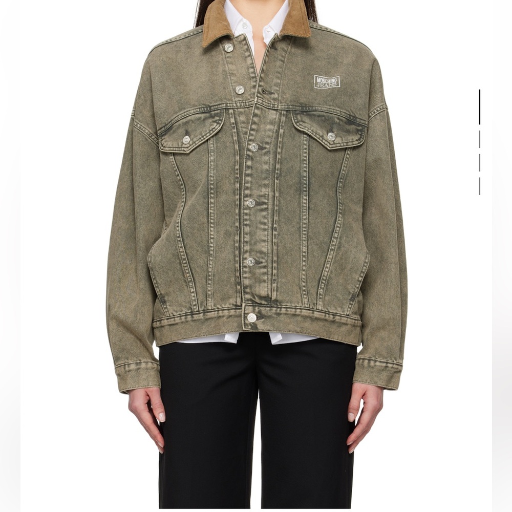 Moschino Jeans Gray 12 oz Vintage Denim Jacket